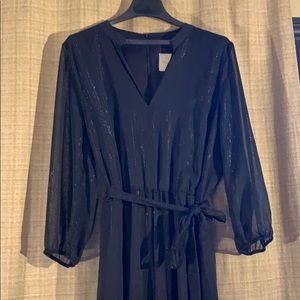 Zipback dressy black jumpsuit